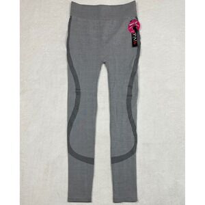 OPPA! Womens Grey Booty Lift‎ Seamless High Waisted Leggings L/XL New